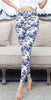 Women Colorful Graffiti Plaid Leggings Flowers Striped BRUSHED Soft Legging Slim Pencil Pants Elastic Sexy Leggings