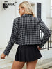 BKMGC Black Plaid Women Jacket and Blazer Spring Autumn Office Lady Slim Business Suit Streetwear Short Women Coat 6911