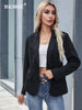 BKMGC Black Women Jacket and Blazer Spring Autumn Office Ladies Business Suit Street Solid One Button Women Coat 6819