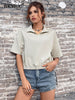 BKMGC Blouses for Women 2023 Shirts Crop Lapel Pullover Design Niche Loose Short Women Tops Blusa Feminina 2781