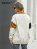 BKMGC Jacket For Women 2023 Style Color Matching Baseball Coat Female Spring 2023 Casual Streetwear Jackets Women 2163