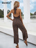 BKMGC Sexy Jumpsuit Clubwear Women Outfits Sleeveless High Waist Casual Backless Halter Women Jumpsuit Summer 6185