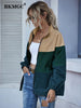 BKMGC Waterproof Spring Autumn 2023 Windbreaker Streetwear Splicing Trend Casual Mix & Match Colors Zip Jackets Women 5669