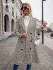 BKMGC Women Jacket and Blazer Autumn Plaid Suit Long Coat Single Breasted Casual Long Women Jacket Spring 2023 2205