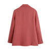 BLSQR Solid Elegant Blazers Office Lady Streetwear Casual Blazer Jackets Female Vintage Chic Straight Tops Women