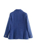 BM&MD&ZA 8455106 Women 2023 Textures Double Breasted recreational Blazer Coat Long Sleeve Female Outerwear 8455/106