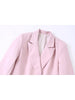BM&MD&ZA Women 2023 Slim fit Double Breasted Blazer Coat Vintage Long Sleeve Pockets Female Outerwear Chic