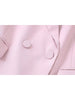 BM&MD&ZA Women 2023 Slim fit Double Breasted Blazer Coat Vintage Long Sleeve Pockets Female Outerwear Chic