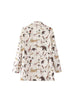 BM&MD&ZA Women 2023 animal print Double Breasted Blazer Coat Vintage Long Sleeve Pockets Female Outerwear Chic