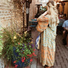 Summer 3/4 Sleeve Floral Printed maxi Kimono Cardigan Blusas rayon Loose women's shirts blouse 2022 beach clothes