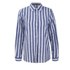 Women Striped Shirt Casual Long Sleeve Turn Down Collar Striped Blouse Summer Loose Shirt Tops Camisa Feminina