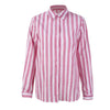 Women Striped Shirt Casual Long Sleeve Turn Down Collar Striped Blouse Summer Loose Shirt Tops Camisa Feminina