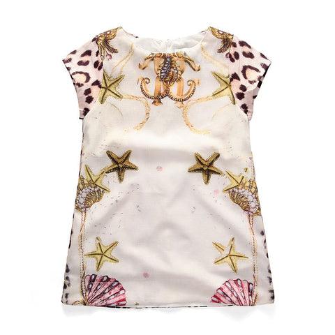Baby Girl Dress Princess Costume New Brand Kids Summer Clothes Girls Dresses Leopard Print Children Birthday Dress