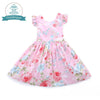 Baby Girls Dress Brand Toddler Girl Summer Clothes Kids Costumes Floral Print Ruffle Princess Party Dresses 1-8Y