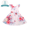 Baby Girls Dress Brand Toddler Girl Summer Clothes Kids Costumes Floral Print Ruffle Princess Party Dresses 1-8Y