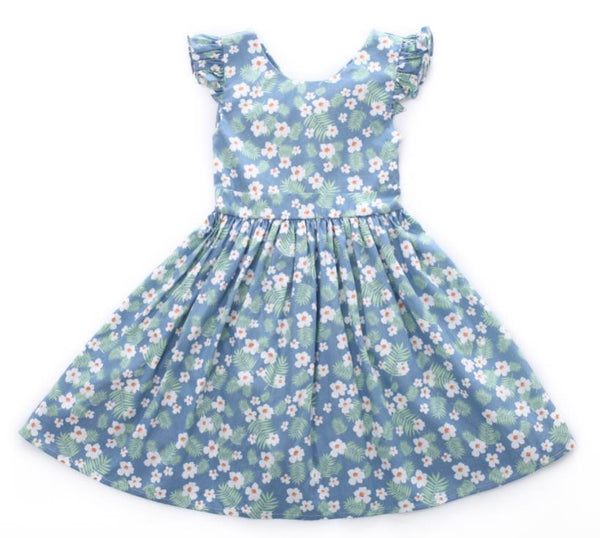 Baby Girls Dress Brand Toddler Girl Summer Clothes Kids Costumes Floral Print Ruffle Princess Party Dresses 1-8Y