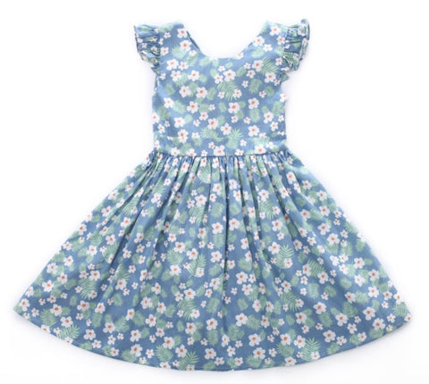 Baby Girls Dress Brand Toddler Girl Summer Clothes Kids Costumes Floral Print Ruffle Princess Party Dresses 1-8Y