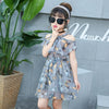 Baby Girls Dress Summer Fashion Children Clothing Kids Flower Dress Chiffon Princess Costume Vestidos 6 8 10 12 Years Old