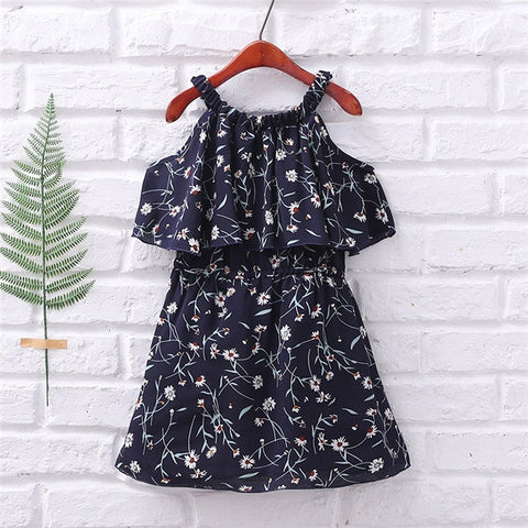Baby Girls Dress Summer Fashion Children Clothing Kids Flower Dress Chiffon Princess Costume Vestidos 6 8 10 12 Years Old