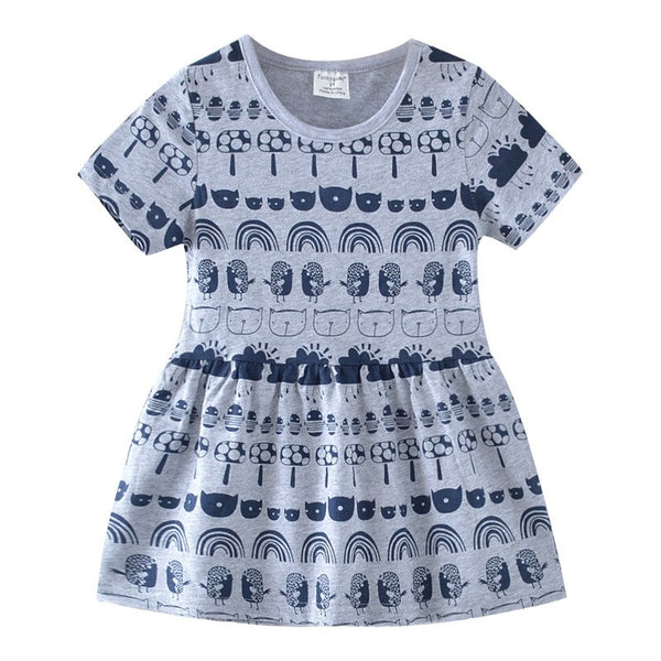 Baby girl dress summer clothes children's clothing children's beach party dress animal girl clothes princess dress