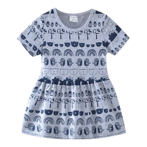 Baby girl dress summer clothes children's clothing children's beach party dress animal girl clothes princess dress