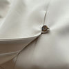 Back One Button Detailed Slit Hem Ruched Solid Blazer Brown / Beige / Black