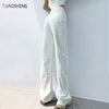 Baggy Jeans Women 2022 High Waist Denim Trouser Streetwear Loose White Black Blue Korean Elegant Jeans Straight Pants