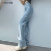 Baggy Jeans Women 2022 High Waist Denim Trouser Streetwear Loose White Black Blue Korean Elegant Jeans Straight Pants