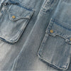 Baggy Straight Denim Jeans Streetwear Mens Multi Pockets Cargo Jean Pants Hip Hop Harajuku Casual Loose Jeans Trousers