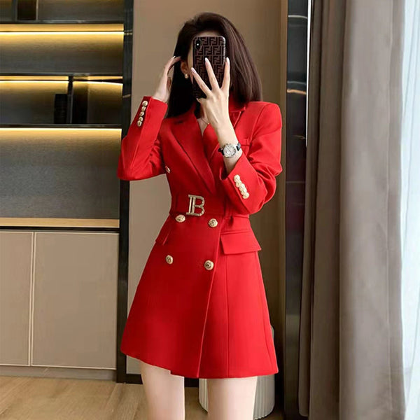 Balmain women's small suit women's red temperament commuter clothes