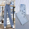 BaoZhuo 2022 Spring Summer High Waist Loose Comfortable Jeans For Women Plus Size Fashionable Casual Straight Pants Mom Jeans