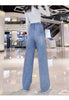 BaoZhuo 2022 Spring Summer High Waist Loose Comfortable Jeans For Women Plus Size Fashionable Casual Straight Pants Mom Jeans