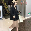 Basic Blazers Women Retro Design Classic Loose Korean Style Casual Simple Pure Daily Streetwear Spring Temperament Ladies Office