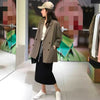 Basic Blazers Women Retro Design Classic Loose Korean Style Casual Simple Pure Daily Streetwear Spring Temperament Ladies Office