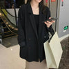 Basic Blazers Women Retro Design Classic Loose Korean Style Casual Simple Pure Daily Streetwear Spring Temperament Ladies Office