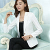 Basic Coats Plus Size 5XL Elegant Business Lady Jacket Autumn Women Full Sleeve Work Blazer Female Casual Coat ZY4164