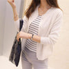 Basic Loose Sweater Cardigan Women Single Breasted Long Sleeve Elegant Vintage Jumper Solid Wool Knitted Autumn Winter Outwear