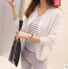 Basic Loose Sweater Cardigan Women Single Breasted Long Sleeve Elegant Vintage Jumper Solid Wool Knitted Autumn Winter Outwear