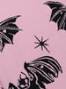 Bat Graphic Print Harajuku Punk Pink Emo Long Knitted Women Sweaters Gothic Aesthetic Grunge Pullovers Streetwear Alt Clothings