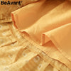 BeAvant Ruffles print short dress women sundress V neck strap sexy dress female Casual sashes beach summer dress vestidos