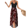 Beach dresses for women Sleeveless Casual Floral Printing Beach Long Maxi Loose Women's summer dress robe femme 2023