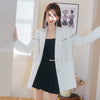 Beaded Tassel Diamond Loose Suit Jacket Women's Spring Autumn Design High-Grade Rhinestone Elegant Business Blazer Coat