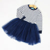 Girls Dress 2022 New Autumn Casual Style Cartoon Pink Long Sleeve Wool Bow Design For Princess Dress Girls Clothes