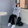 Beige Corduroy Wide Leg Pants Women Korean Style Soft Girl Pink Spring 2022 Plus Size Black Trousers For Female Oversize
