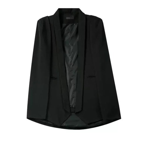 2022 blazer women outwears spring wine red navy blue white black new women's shawl blazer cape jacket