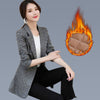 Bella Philosophy Autumn Winter Vintage Women Plaid Suit Woolen Jacket Ladies Slim Casual Wool Blazer Single Breastered Coat