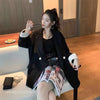 Bella Philosophy Spring Blazer Women Casual korean Jacket Women Work Office Button Blazer feminino plus size Pink Blazer