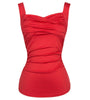 Summer Solid Black Red 2022 Women Hot Sexy Tops Vintage Sleeveless Sweetheart Casual Classic Pinup Fitness Tank Top