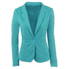 Ladies Yellow Blazer Feminino Plus Size Formal Jacket Women's White Blaser Rosa Female Blue Women Suit Office Ladies