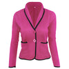 Women Short Coat Jackets Office Ladies Blazer Big Size New Fashion Spring Fall Coats Women's Turn Down Collar S-6XL